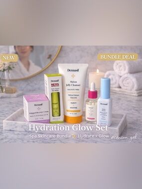 Dermasil Labs 5-Piece Skincare Collection ✨ Complete Glow Ritual Set • New